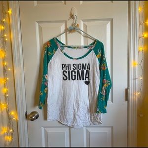 Phi Sigma Sigma Baseball Tee